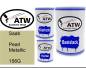 Preview: Saab, Pearl Metallic, 156G: 500ml Lackdose + 500ml Klarlack + 250ml Härter - Set, von ATW Autoteile West.